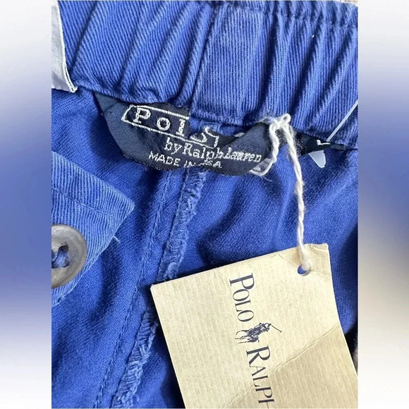 NWT VTG Polo Ralph Lauren Blue Walking Pants Fly Zip Golf Made in USA Sz L - Picture 13 of 13